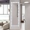 Allsumhome Catalyst Full Length Mirror with LED Lights Dimming and 3 Color Lighting  56" x 16" Lighted Floor Standing White